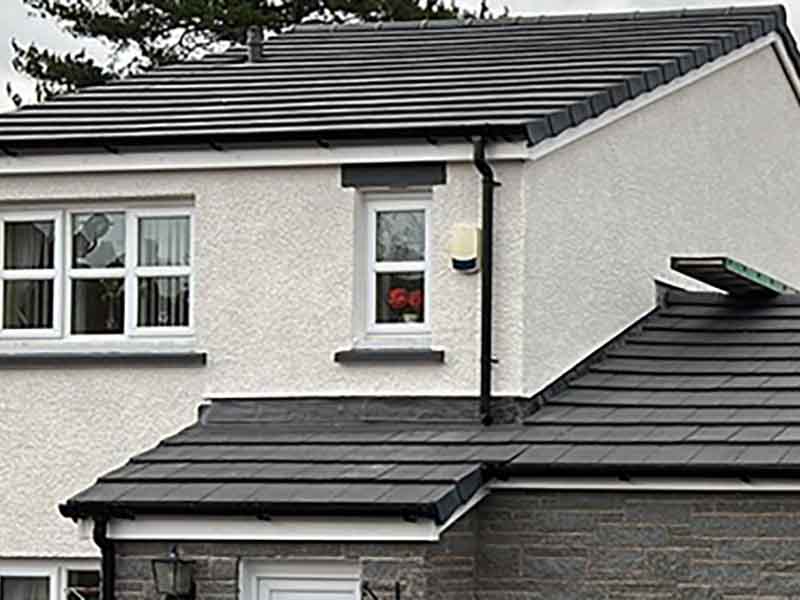 Semi-Detached Roof Protective Coating carried out in Largs, Ayrshire