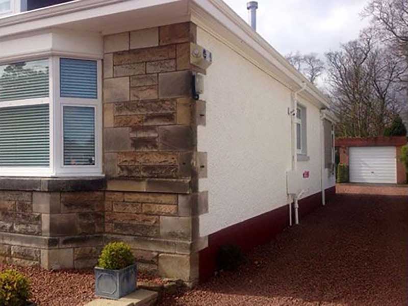 After Photo: Exterior Thermal House Wall Coating System in Milngavie