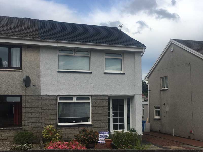 Exterior Thermal House Wall Coating System in Renfrew